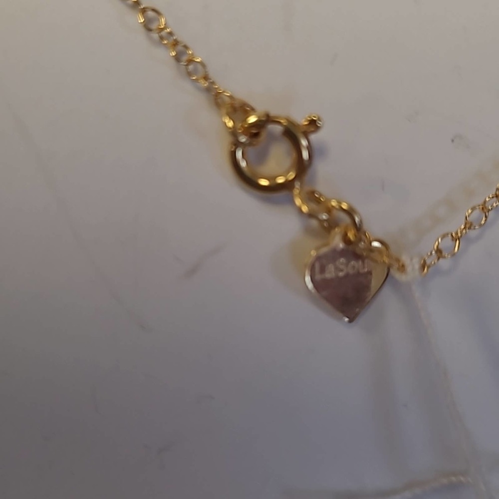 LaSoula Gold Plated Sterling Silver Y Drop Necklace - Picture 6 of 6